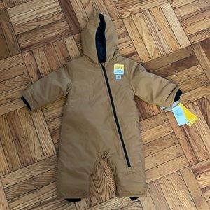 NWT Carhartt Quick Duck Snowsuit Quilted Taffeta Lined - Boys